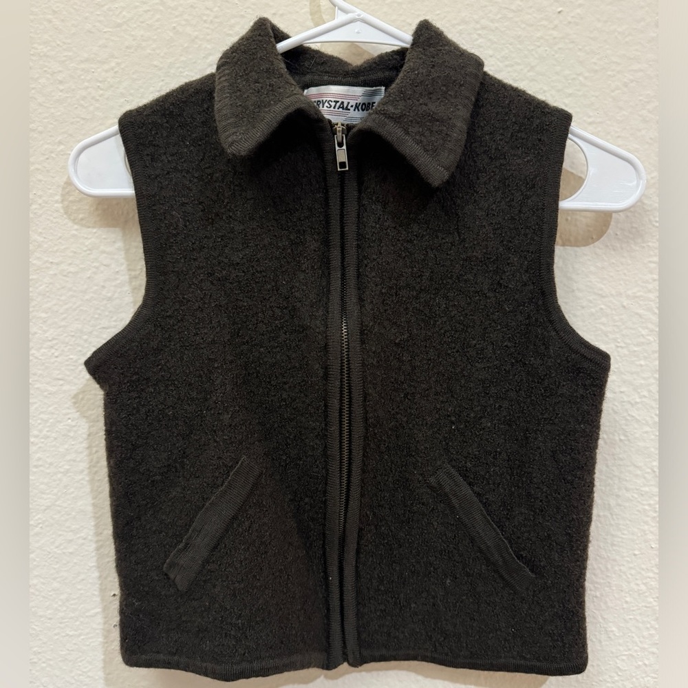 Wool brown vest